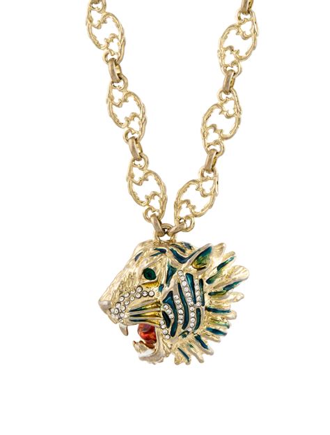 tiger necklace gucci|Take Your First Look At The Gucci Tiger Collection.